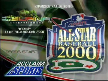 All-Star Baseball 2000 (Europe) screen shot title